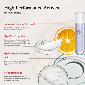 Hydrating face cream with niacinamide, hyaluronic acid and squalane