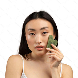 Rose Quartz Japanese Kassa (かっさ) | Jade Face Roller and Gua Sha