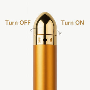 Energy 24K Gold T-Shaped Beauty Facial Roller Massager