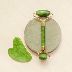Rose Quartz Japanese Kassa (かっさ) | Jade Face Roller and Gua Sha